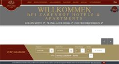 Desktop Screenshot of hotel-zarenhof.de